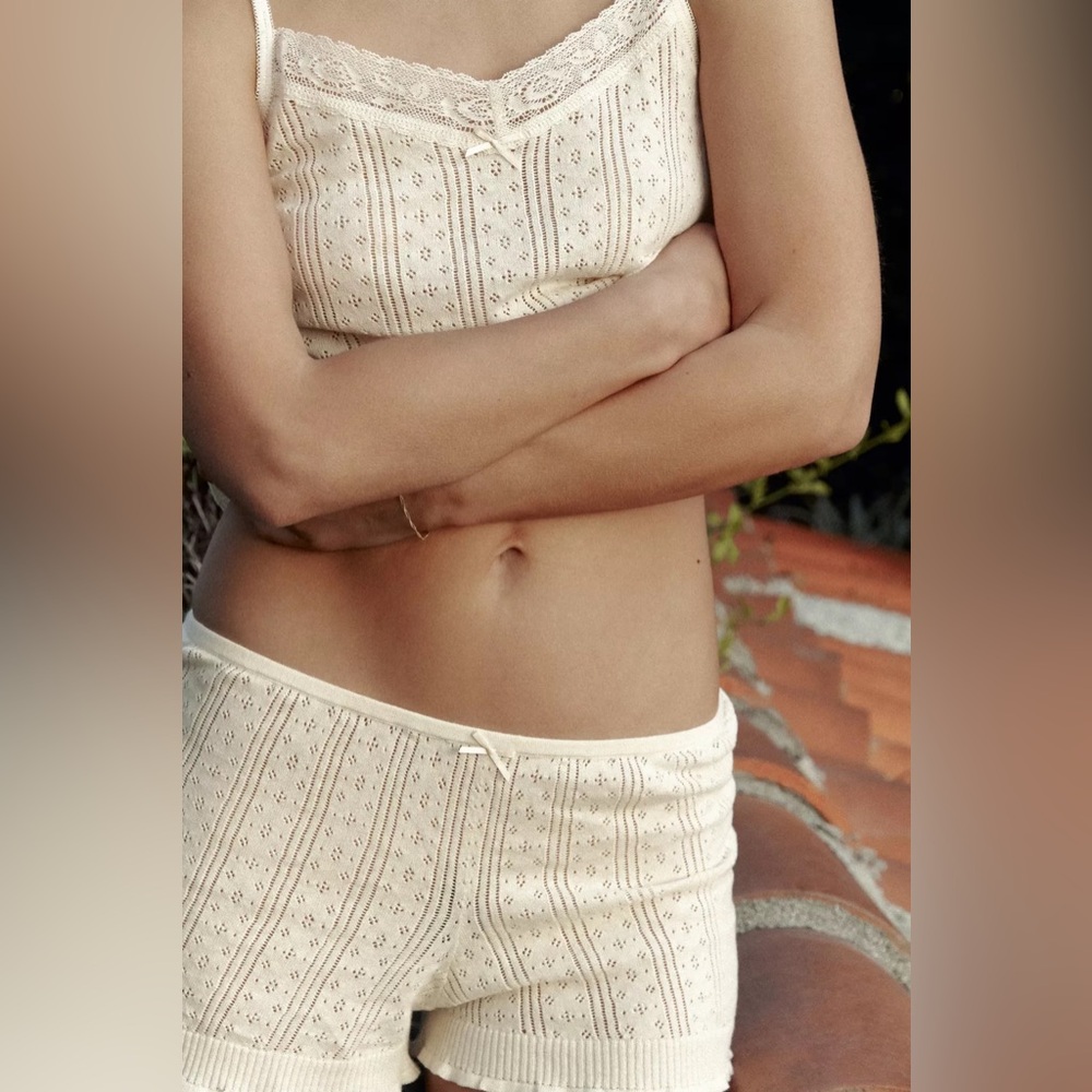 ZARA POINTELLE BOXER SHORTS